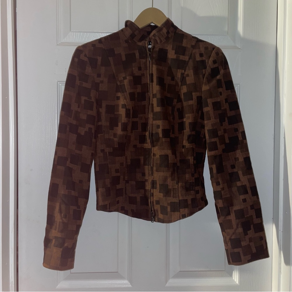 Seeler Brown Blazer with Shoulder Pads